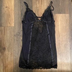 Y2K Victoria's Secret Very Sexy Black Sheer Lace Lingerie